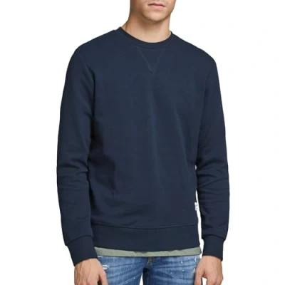 Obrázek JACK &amp; JONES Male mikina jednobarevná mikina, Navy Blazer/Fit: reg