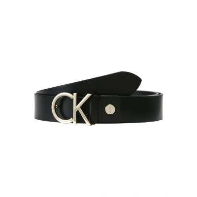 Obrázek Calvin Klein LOGO BELT Pásek Black/light goldcoloured, Ženy, Velikost: 75, gold coloured
