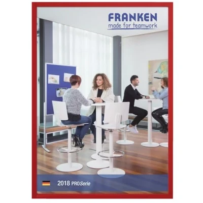 Obrázek FRANKEN Držák na dokumenty Frame It X tra!Line, DIN A3, magnetický, červený, ITSA3M 01