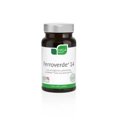Obrázek NICApur® Ferroverde® 14 Přírodní a dobře snášené železo + VITAMIN C (MyccoFerrin® komplex) VEGAN vysoká biologická dostupnost