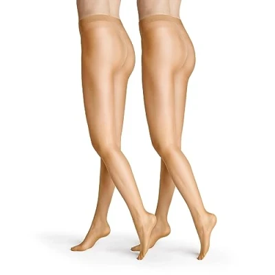 Obrázek Hudson Dámské punčocháče Simply Shine 15 2 Pack transparentní třpytivé DEN, Skin