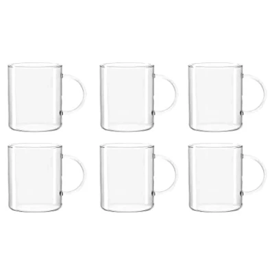Obrázek Leonardo Novo čajové sklenice, sada 6 ks, 570 ml, výška 10,3 cm, tepelně odolné sklo, 030537