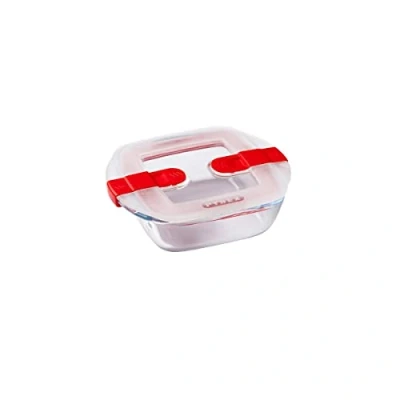 Obrázek Pyrex 210PH00 Cook &amp; Heat čtvercové sklo dóza na uchovávání potravin s víkem, průhledná