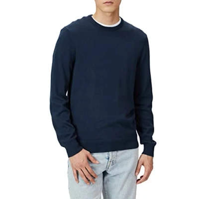 Obrázek Amazon Essentials Herren Pullover mit Rundhalsausschnitt (in Übergrößen erhältlich), Marineblau, M