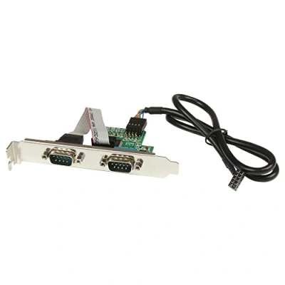 Obrázek StarTech. com 61 cm Interní paměť USB Mainboard Header na sériový RS232 adaptér IDC RS 232/DB9 Slotblech