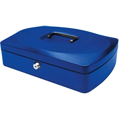 Obrázek Q Connect KF02625 kazeta na peníze 30,48 cm modrá