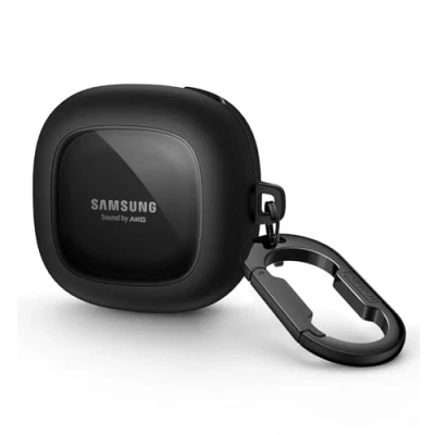 Obrázek SURITCH Transparentní pouzdro kompatibilní se Samsung Galaxy Buds 2/Buds Live/Buds 2 Pro/Buds FE odolné proti nárazu ochranné svazkem klíčů pro