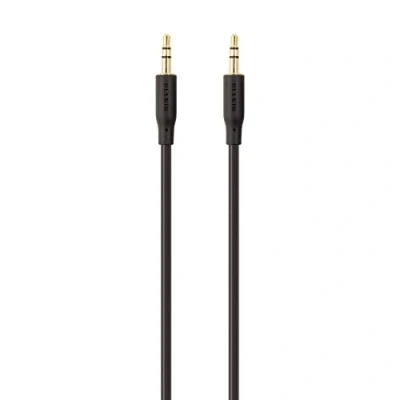 Obrázek Belkin F3Y117bt2M Klinke Audio Anschlusskabel [1x Klinkenstecker 3.5mm 1x 3.5 mm], Schwarz, 2 m