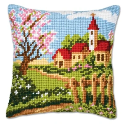 Obrázek Vervaco polštář s křížkovým stehem/vyšívací včetně materiálu, 40 x cm