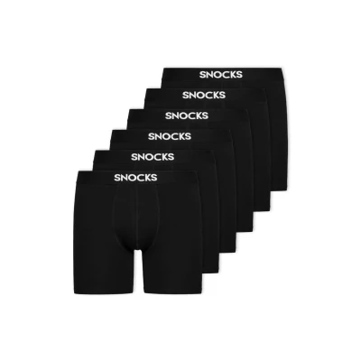 Obrázek Snocks MIT LÄNGEREM 6 PACK Úzké boxerky, Muži, Velikost: XXL, Schwarz
