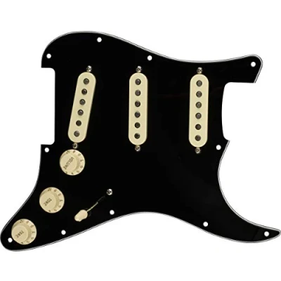 Obrázek Fender Prewired Pickguard Strat 57/62 black, 992345506, černý