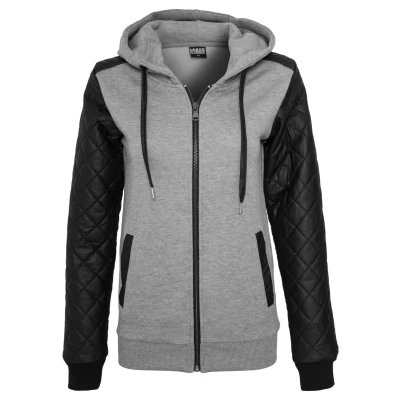 Obrázek Urban Classics Diamond Mikina na zip, Ženy, Velikost: Medium, Grey/black