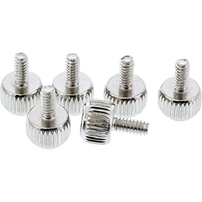 Obrázek InLine Rýhové šrouby, stříbrné, pro kryt, 12 mm, balení 6 ks