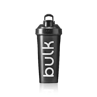Obrázek Bulk Iconic Protein Shaker láhev, s drátěnou kuličkou, šejkr na bílkoviny, metalická černá, 750 ml