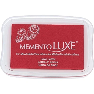 Obrázek Tsukineko Memento Luxe razítkovací polštářek, různá média, milostný dopis, jednotná velikost, červená