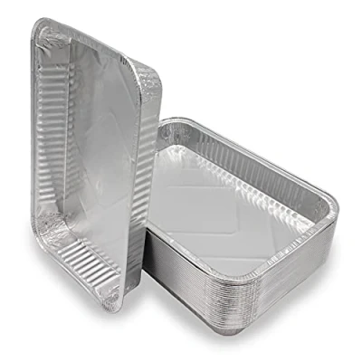Obrázek Mamatura XL hliníkové misky [hliníkové velké] 25 x hliníková grilovací miska hliník, odkapávací Grill, Weber velká mísa, 32 22 cm