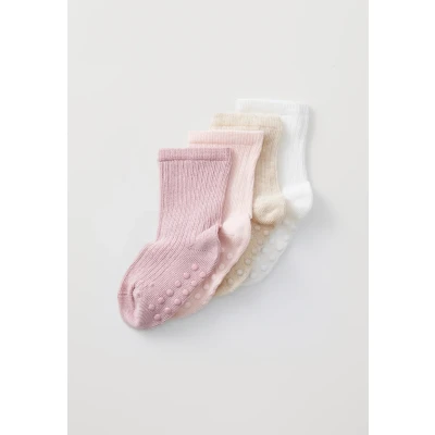 Obrázek Lindex Solid 4 PACK Podkolenky pro děti, Velikost: 13 14, Light dusty pink