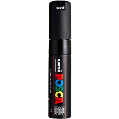 Obrázek POSCA uni ball 181399 Marker mit breiter Rundspitze, schwarz