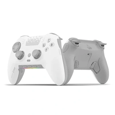 Obrázek SCUF ENVISION pro Wireless V1 (2023) Herní ovladač PC pět odnímatelných kláves G odnímatelná zadní pádla okamžité spouštěče kompatibilní s iCUE bílý