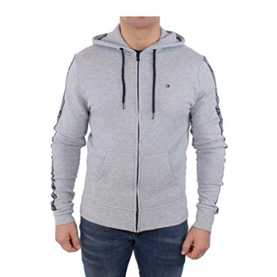 Obrázek Tommy Hilfiger Pánská mikina se zipem, Šedá (Grey Heather)