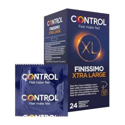 Obrázek CONTROL FINISSIMO XL kondomy z přírodního latexu ve velikosti a super tenké 24 kusů