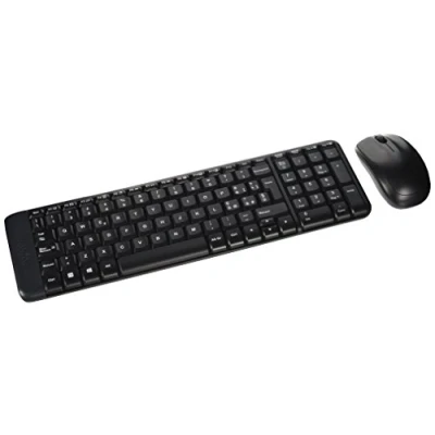 Obrázek Logitech MK220 kompaktní, bezdrátová sada s klávesnicí a myší pro Windows, italské rozložení QWERTY černá