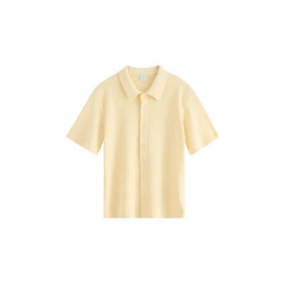 Obrázek Lindex Shortsleeved WITH Waffled Structure Košile pro děti, Velikost: 128, Light yellow