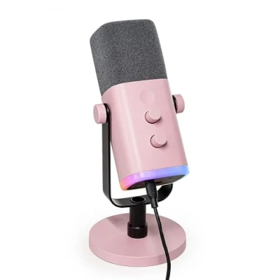 Obrázek FIFINE USB XLR mikrofon pro streaming podcast Studio, dynamický herní PC s tlačítkem ztlumení zvuku, PS4/5 Mac Mixer zvukové karty