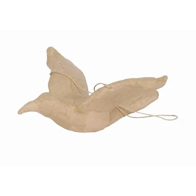 Obrázek Décopatch SA154O nosič S z lepenkové mahy, kolibri, 22 x 24,5 9,5 cm, pro zdobení a upevnění, kartonově hnědá