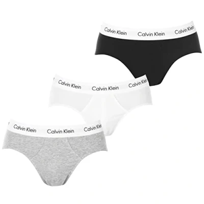Obrázek Calvin Klein Pánské Hip Briefs (3 ks v balení), vícebarevné, S