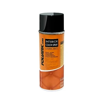 Obrázek Foliatec Interior Color Spray, barevný sprej Rychleschnoucí, odolný proti otěru, pro plasty, kůže, koňak matné, 400 ml (balení 1 ks)