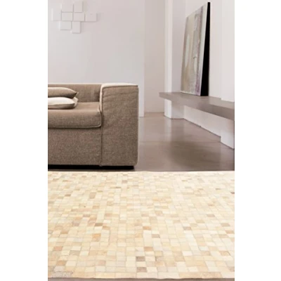 Obrázek ABC 9010768 Teppich, Leder, beige, 120 x 60 0.8 cm