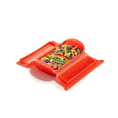 Obrázek Lékué parní box, 1 2 osoby, zelený, 12,4 x 24 5 cm