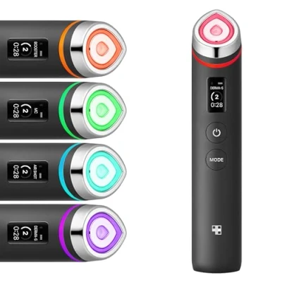 Obrázek Medicube Age R Booster Pro 6 v 1 Total Care LED Therapy Device for Enhanced Absorpce, Radiance, elasticity, kontury obličeje a péče o pleť se 4 režimy Professional Skincare Comfortably at Home