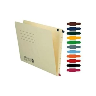 Obrázek Zásuvný signál Elba 100552018, PVC (pro drážky závěsných registratura), balení 100 ks, hnědý