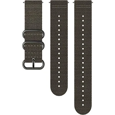 Obrázek Suunto Ersatz Uhrenarmband, für alle Spartan Sport WRH und 9 Uhren, Textil, Länge: 24,4 cm, Stegbreite: 24 mm, Grau/Schwarz, Inkl. Stifte zur Montage, SS050229000, M/L