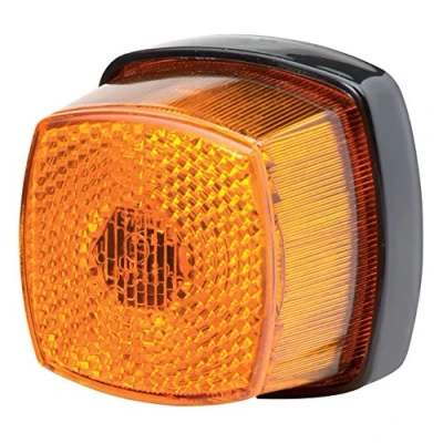 Obrázek HELLA VALUEFIT 2PS 357 012 001 Boční obrysové světlo přívěs karavan halogen 12V šroubové připojení/montáž barva světelného panelu: žlutá vlevo/vpravo množství: 1