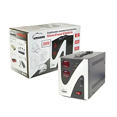 Obrázek Měnič napětí Stabilizer SilverCloud 500VA 300W, PNI SCK500V, černý