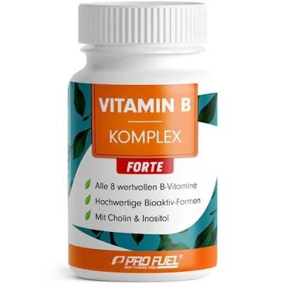 Obrázek Komplex vitamínu B s vysokou dávkou 180 tablet všech 8 vitamínů (B1, B2, B3, B5, B6, B7, B9, B12) + ko faktory cholin a myo Inositol laboratorně testováno certifikátem veganské zásoba na