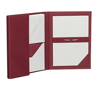 Obrázek Rössler Papier 1026831170 Paper Royal Desky na dopisy DIN A5/C6, 15/15, bordó/ledově šedá žebrovaná