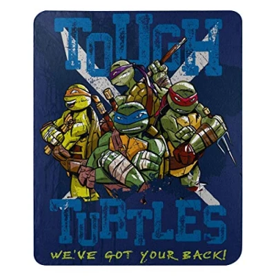 Obrázek Nickelodeon Teenage Mutant Ninja Turtles, Tough Turtles Blues Fleece Throw Blanket, 45&quot; x 60&quot;, Multi Color