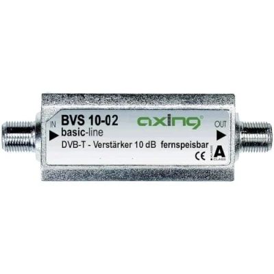 Obrázek Axing BVS 10 02 DVB T Miniaturní inline zesilovač 5V pro T2 HD a UKW (10 dB)