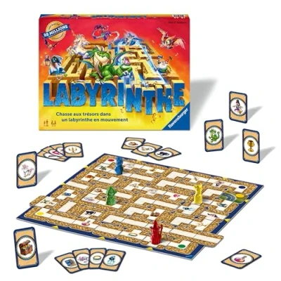 Obrázek Ravensburger Labyrinth Klassisches Brettspiel Familienpuzzlespiel 2 bis 4 Spieler ab 7 Jahren 26743 Französische Version