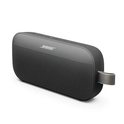 Obrázek Bose SoundLink Flex Tragbarer Bluetooth Lautsprecher (2. Gen.), Außen mit naturgetreuem Klang, bis zu 12 Stunden Akkulaufzeit, staubdicht und wasserdicht, Schwarz