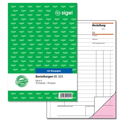 Obrázek SIGEL BE525 objednávky A5, 2 x 50 listů