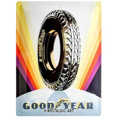 Obrázek Goodyear pneumatiky retro zobrazení garáž klasické 3d parent, Pestré, 30 x 40 0.2 cm