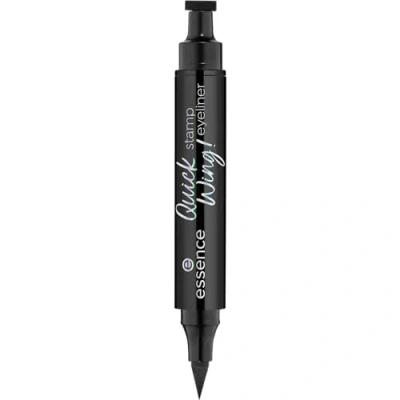 Obrázek essence Quick Wing! stamp eyeliner, č. 01, černé, dlouhotrvající, expresní výsledek, vysoce pigmentované, intenzivní, barevně veganské, bez mikroplastů, parfémů, oleje, 1 balení