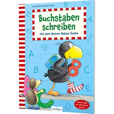 Obrázek Der kleine Rabe Socke: Buchstaben schreiben mit dem kleinen Raben Übungsheft zum lernen