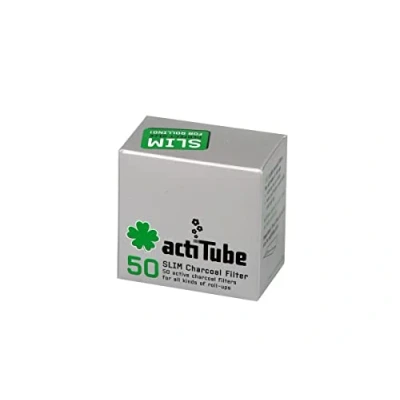 Obrázek actiTube Slim Filtr s aktivním uhlím 7,1 m (4x50) Weltneuheit! uhlím, Stříbrná