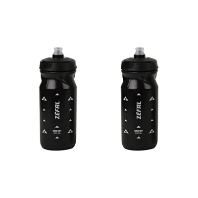 Obrázek ZEFAL Pack Sense Soft 65 2 láhve na kolo a horské sportovní láhev měkká bez zápachu BPA silikon černá, 650 ml